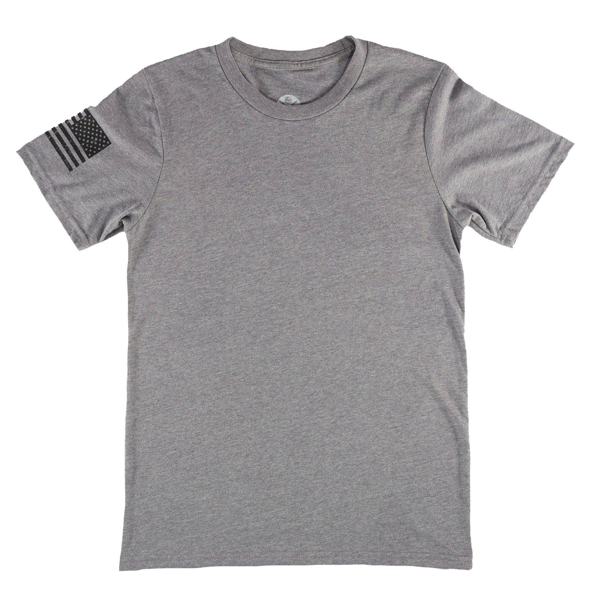 Everyday Patriotic American Flag on Sleeve T-Shirt | Made in USA
heather gray