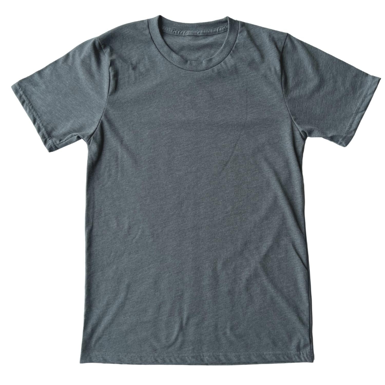 Men's American Made Everyday Blank T-shirt / Made in USA ( Asphalt)