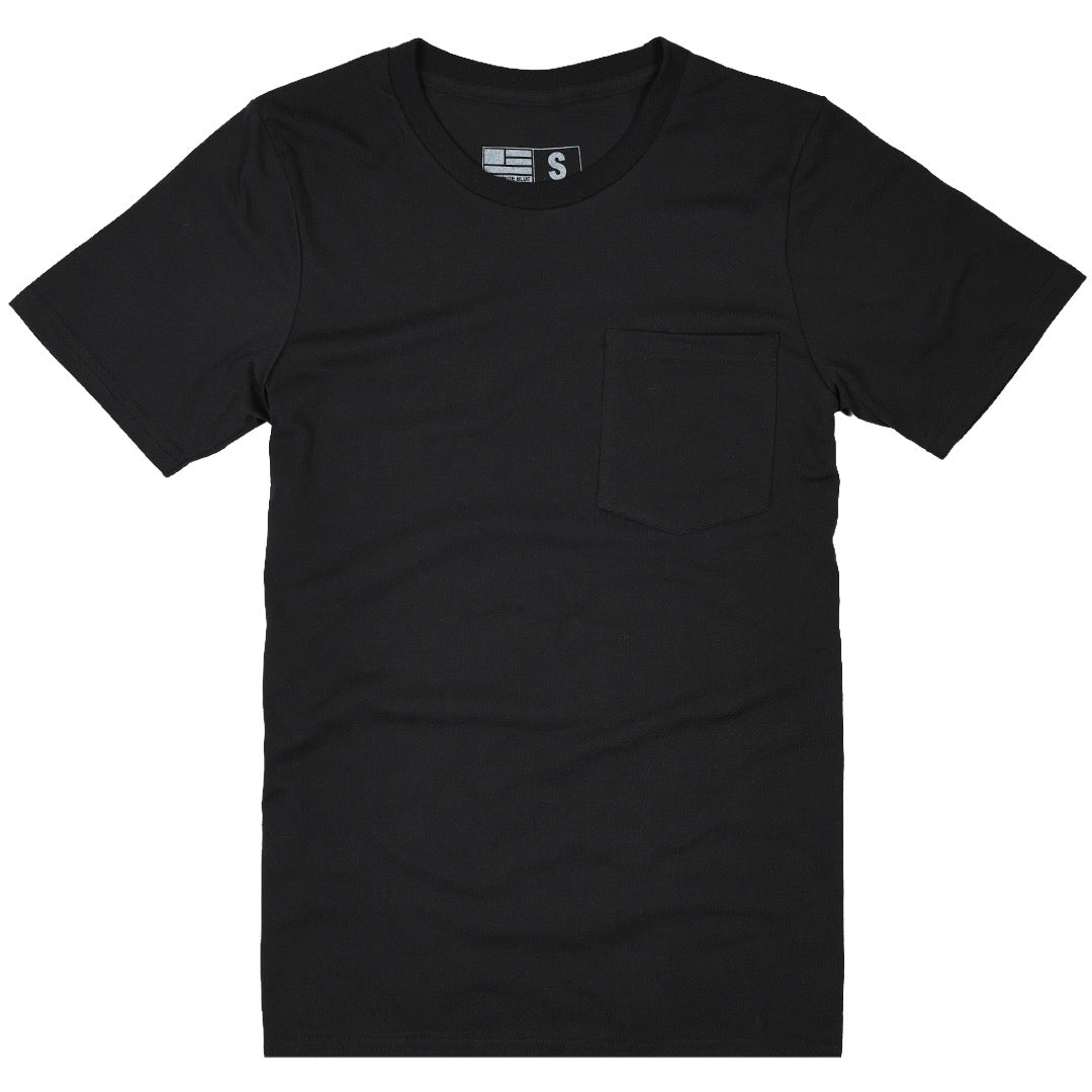 blank made in usa pocket t shirt black