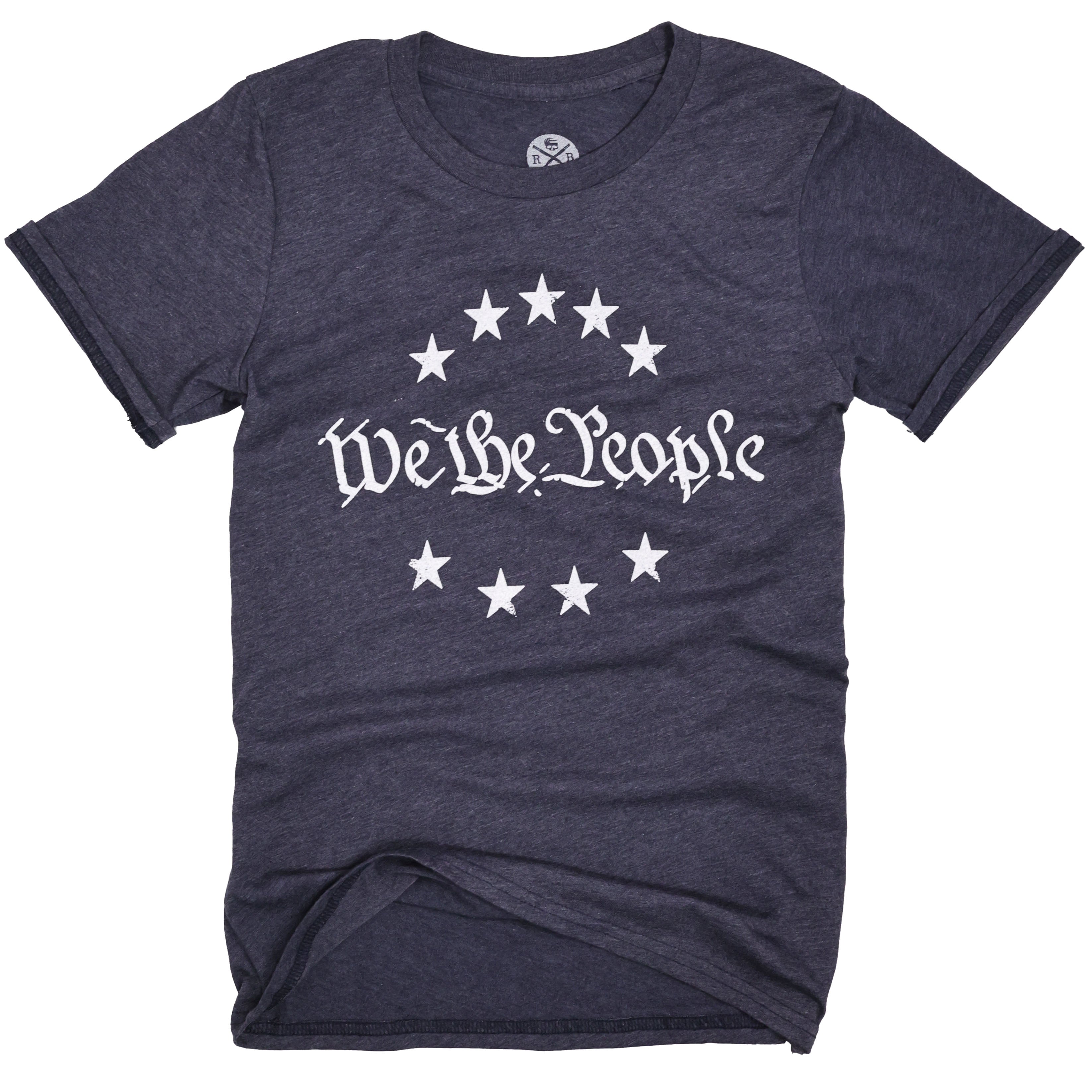 Women's We The People Patriotic T-Shirt | Made in USA (Navy)