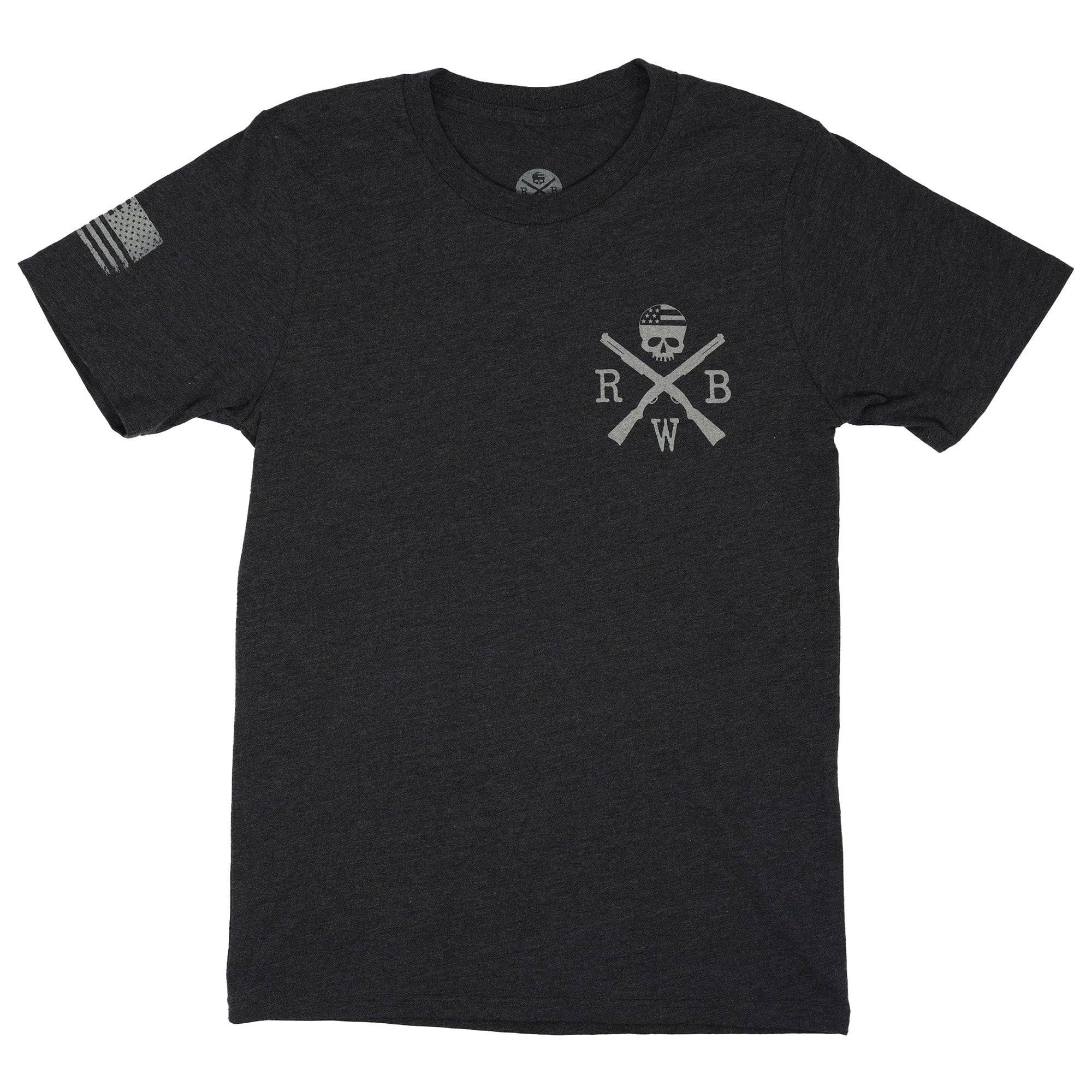 Men's Bedford Flag Conquer or Die Tri-Blend T-Shirt (Heather Black)