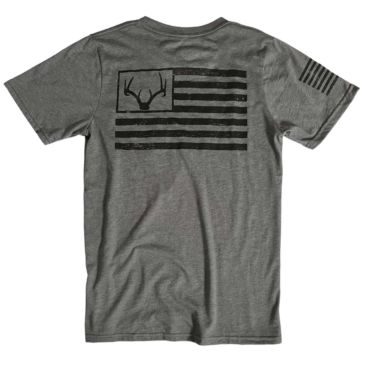 Men's Buck American Flag Hunting T-Shirt