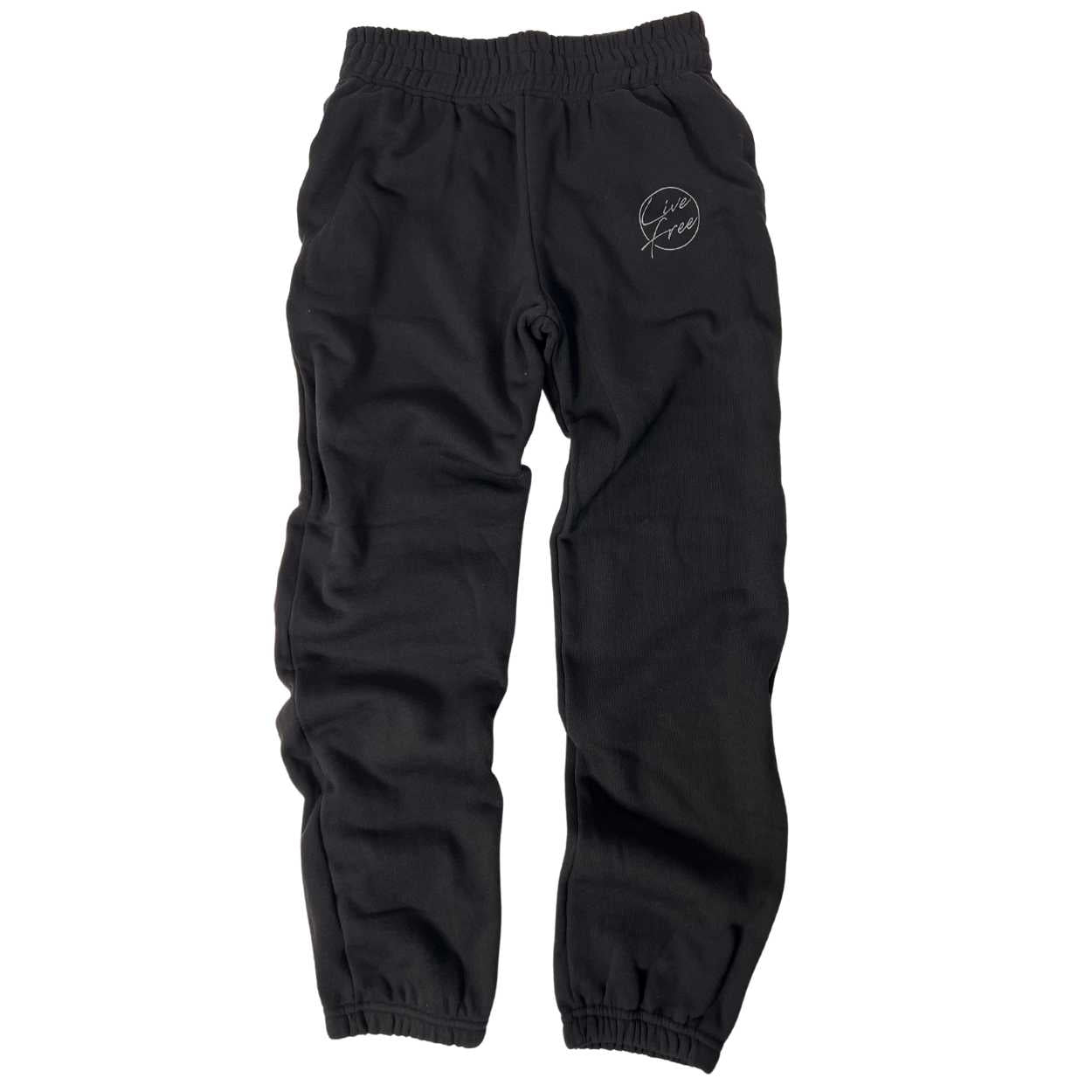 Women's Cozy Sweatpants | Patriotic | Made in USA - Black