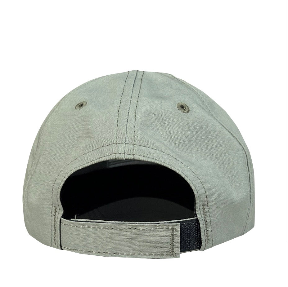 American Flag Foliage Green Full Fabric Ripstop Range Hat/ Made in USA- Back View
