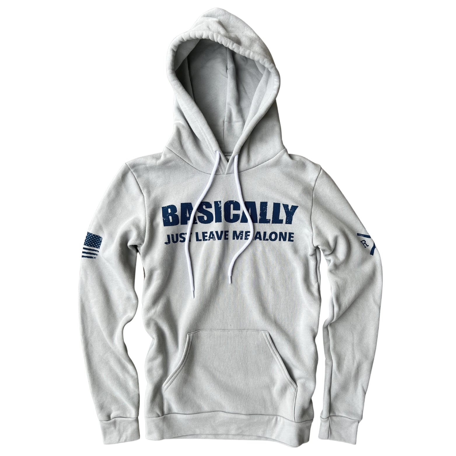 Women's Patriotic Leave Me Alone Hooded Sweatshirt |Made in USA
