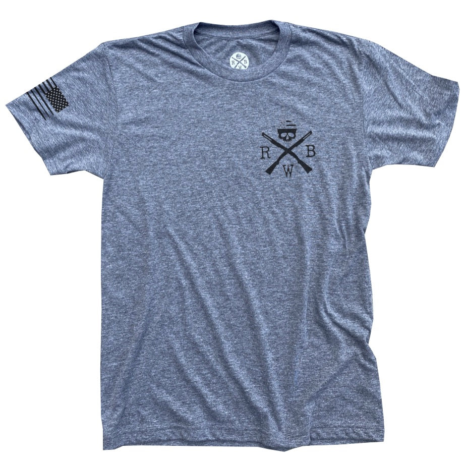 Men's Patriotic Strength Through Storm T-Shirt / Made in USA front logo