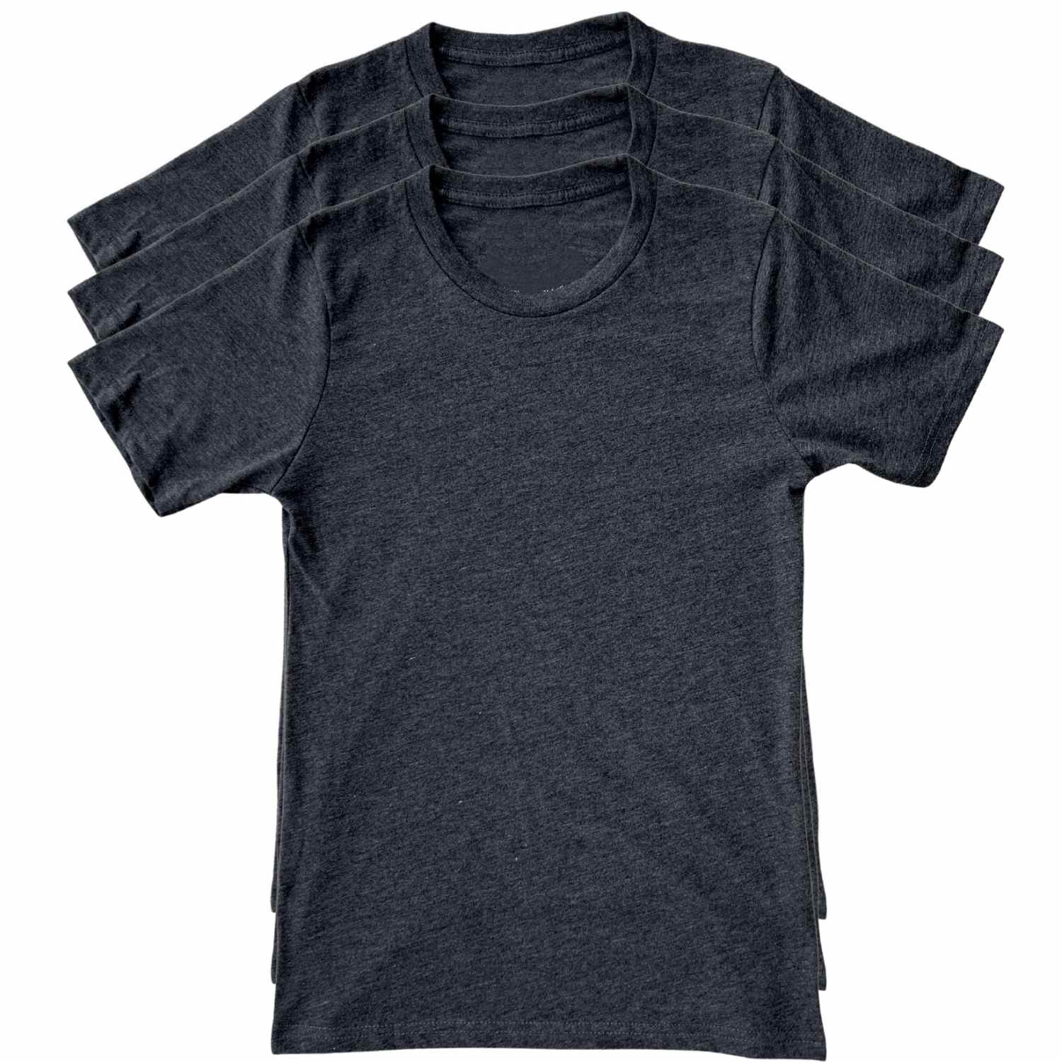Made In USA Everyday T-Shirt | 3 Pack Heather Black
