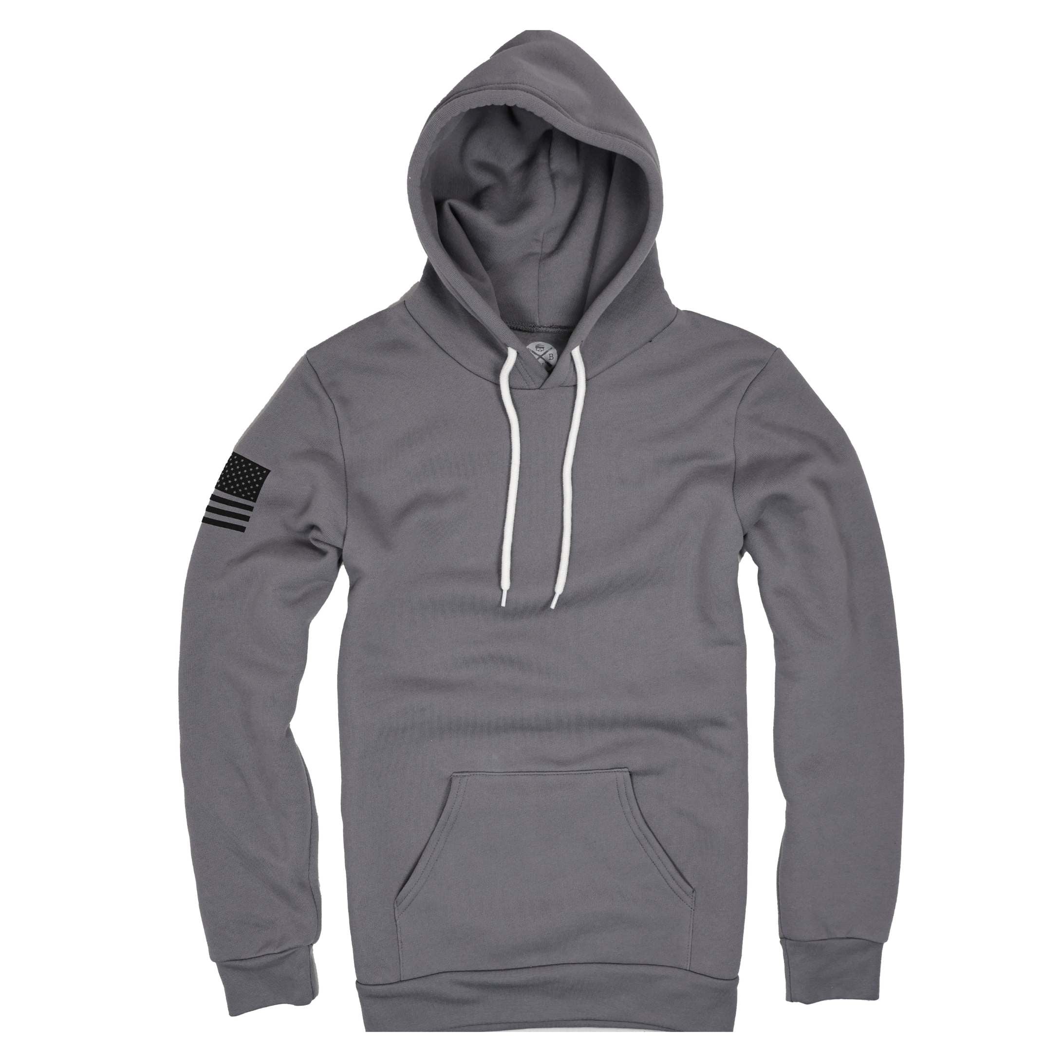 Made in USA Everyday Patriotic Flag Hoodie   Rock