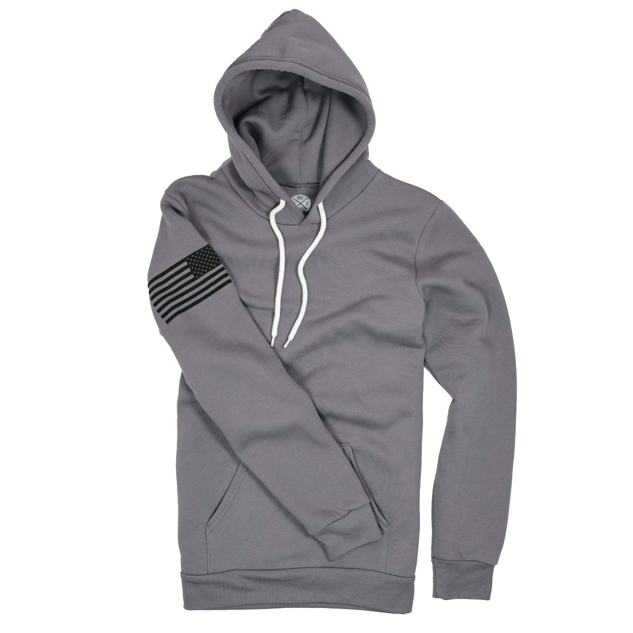 Made in USA Everyday Patriotic Flag Hoodie  Rock
