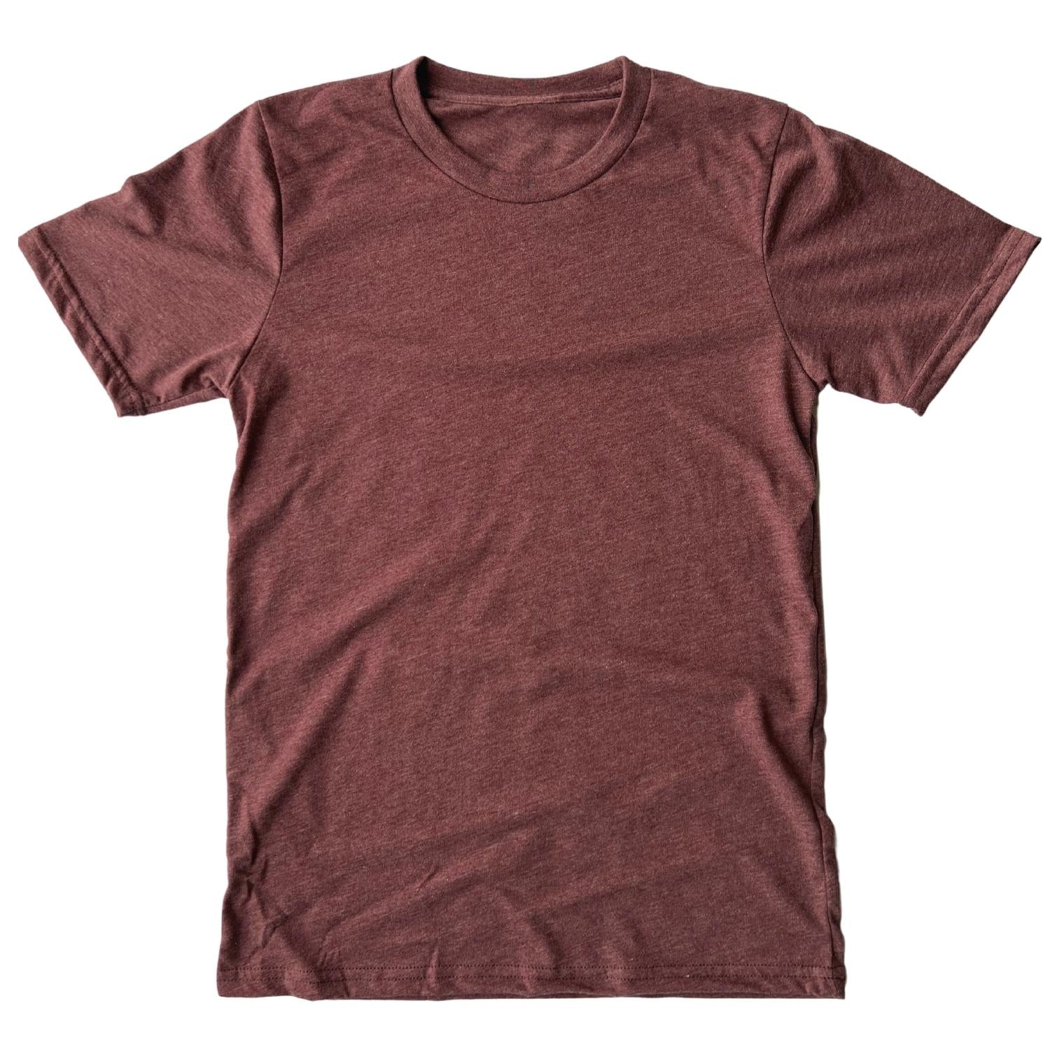 Men's  Favorite American Made Everyday Blank T-shirt / Made in USA (Maroon)