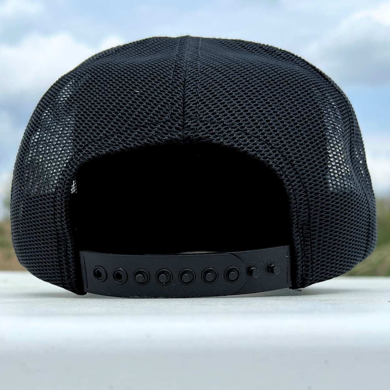 American-Made Snapback Trucker Hat | Blacked Out