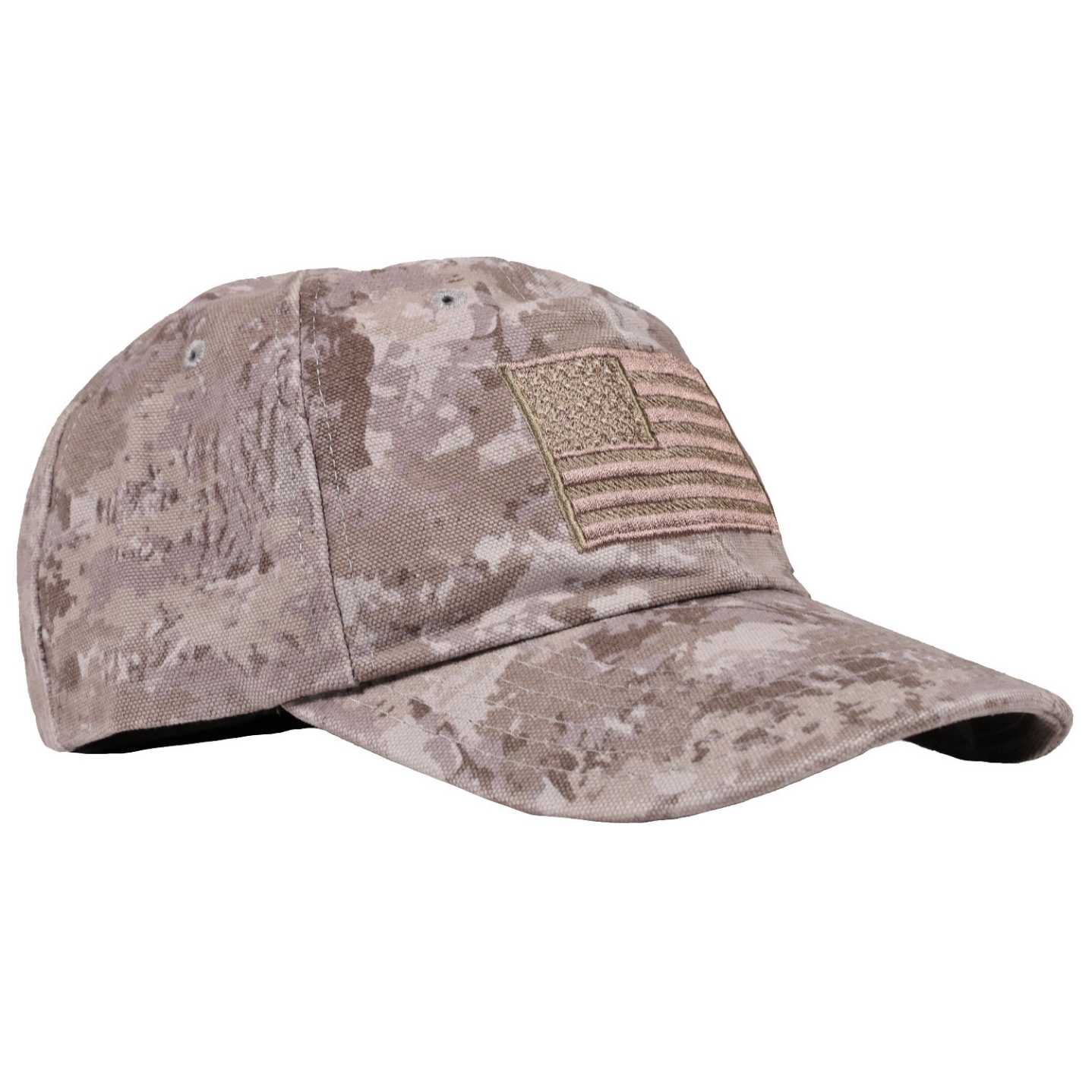 Patriotic Flag on a Heavyweight Ranch Hat/ Red White Blue Apparel Made in USA (Camo)