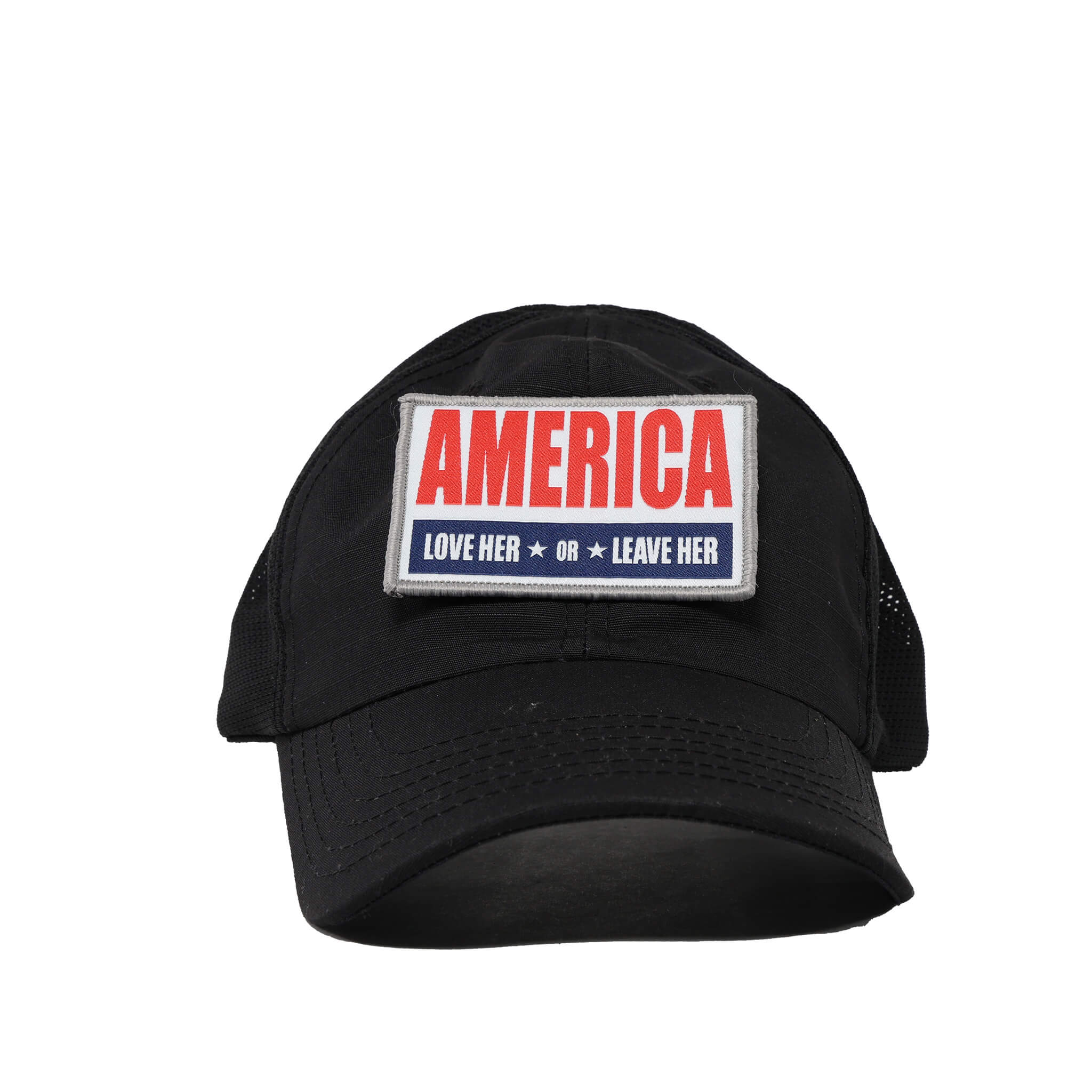 American Made Patriotic Love Her Or Leave Her - Hat Patch