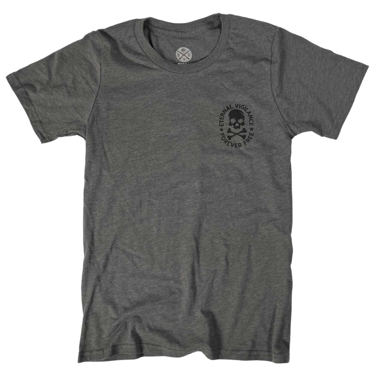 Eternal Vigilance - Forever Free T-Shirt Front Gray