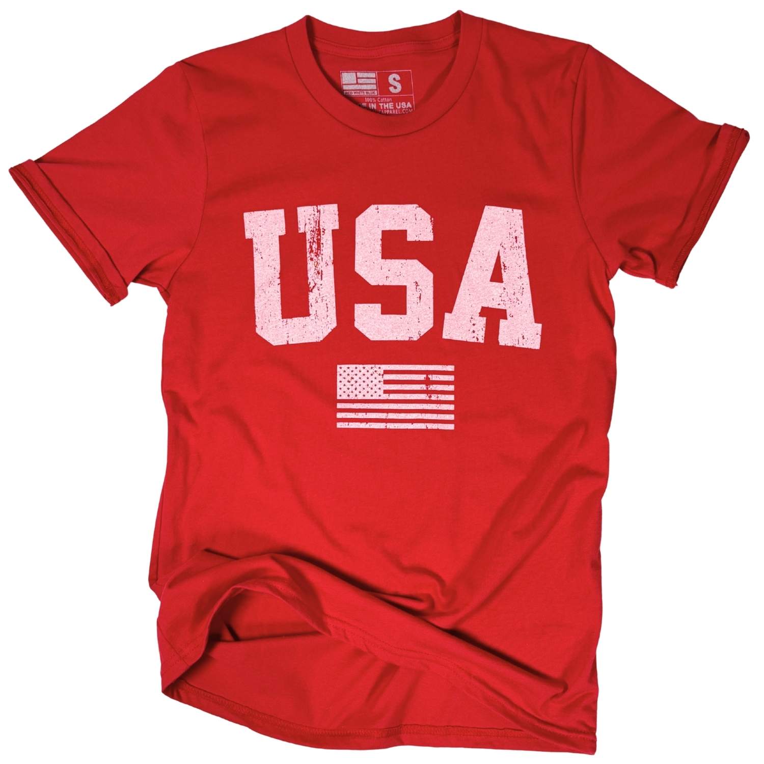 Made In USA Women's Red USA Shirt
