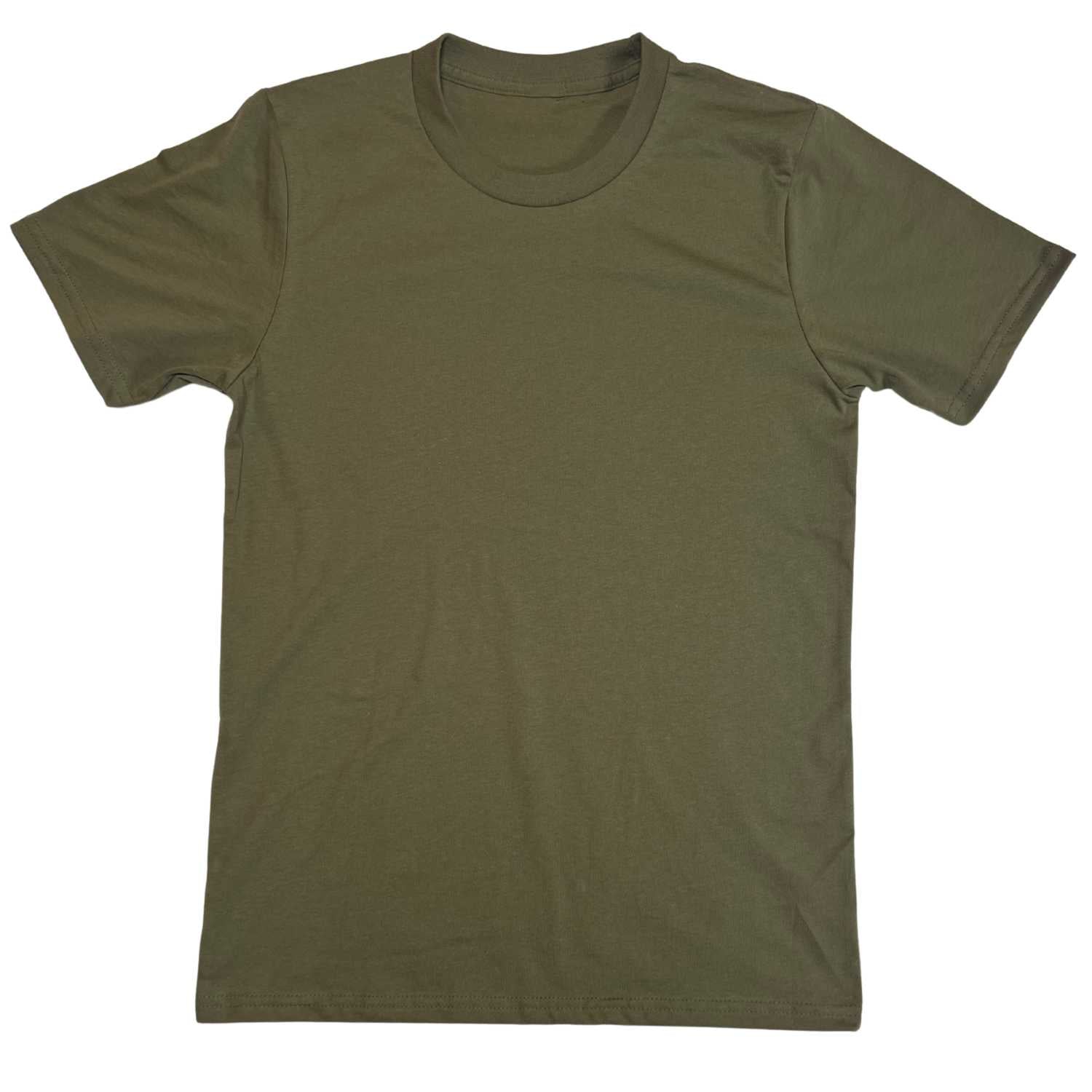 Men's Basic T-Shirt Solid Color Five-Pack | Military Green