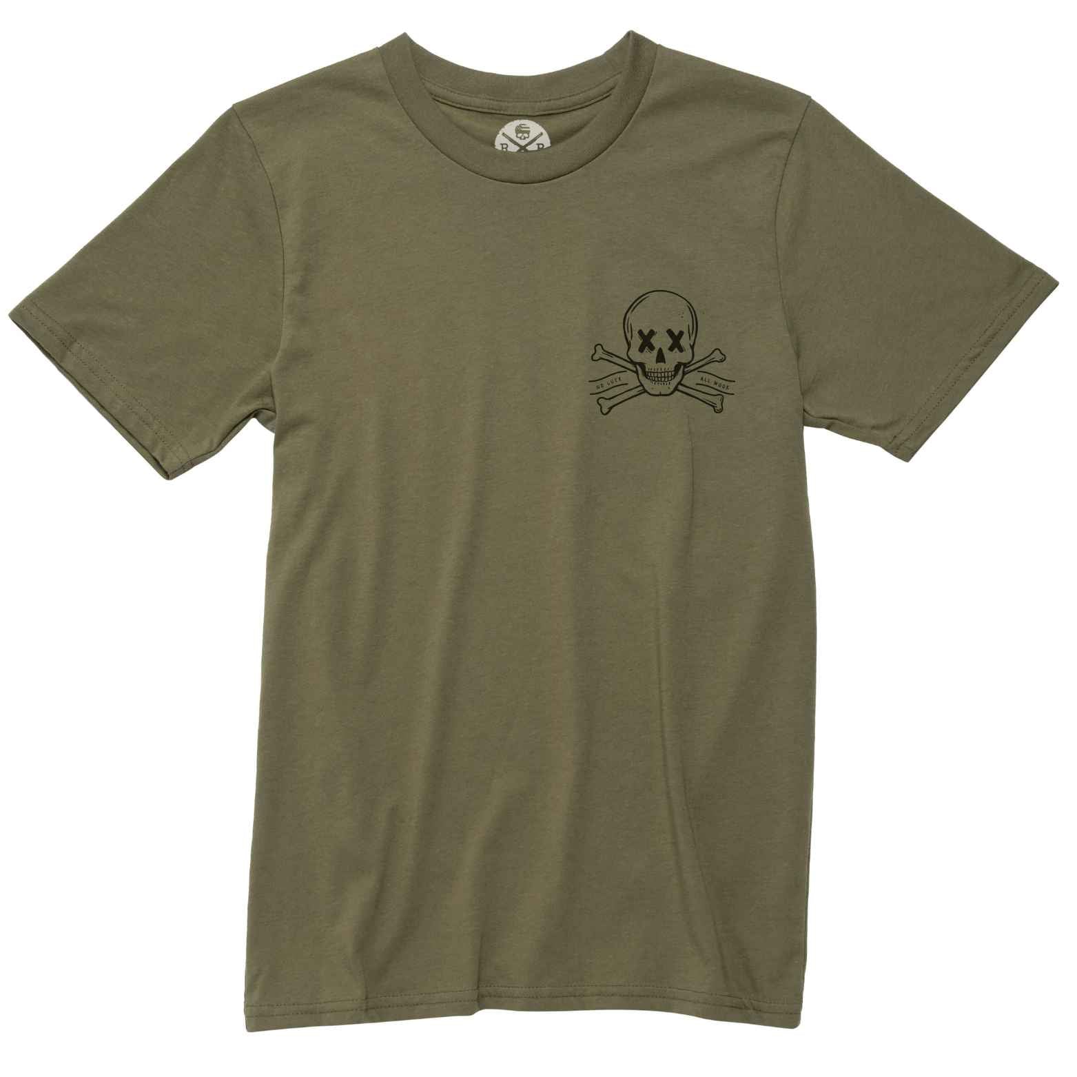 Men's Nobody Is Coming to Save You T-Shirt / Made in USA  front - military