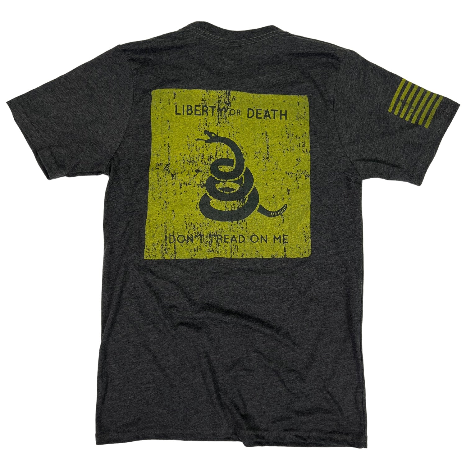 Men's Patriotic Don't Tread On Me Gadsden Flag T-Shirt  \ Made in USA