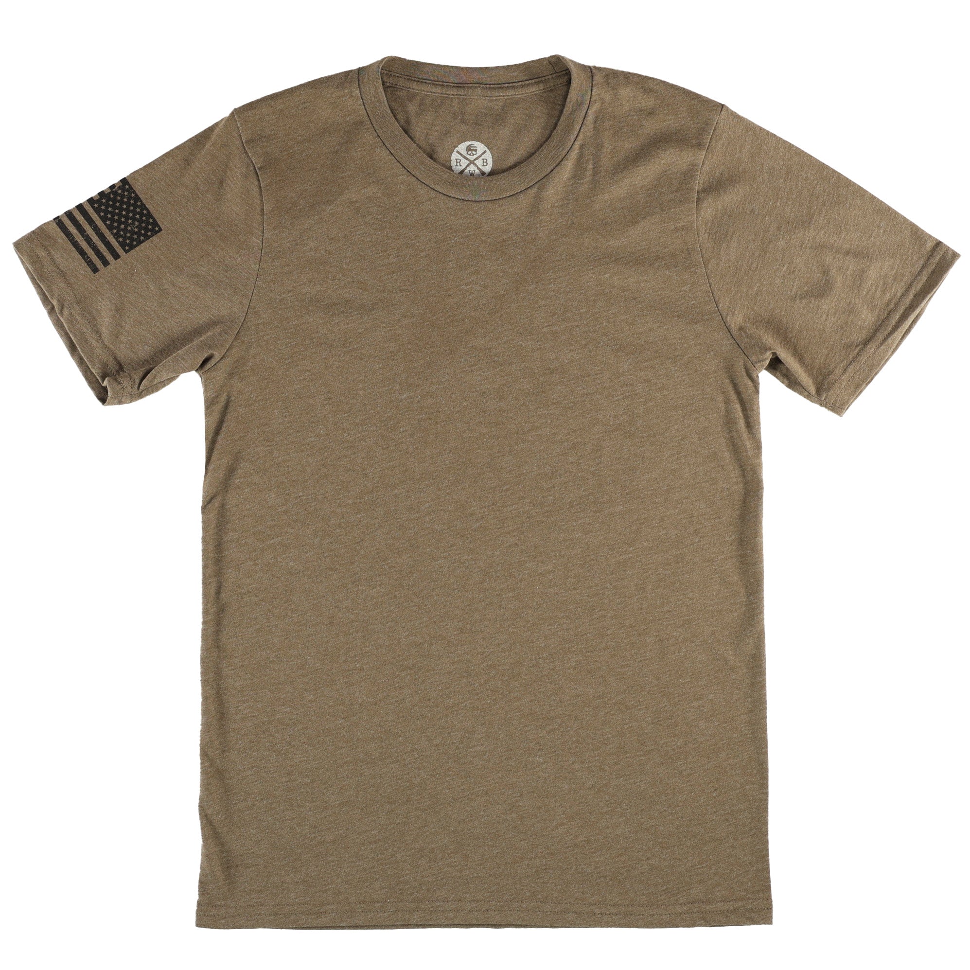Everyday Patriotic American Flag on Sleeve T-Shirt 3-Pack | Made in USA Coffee