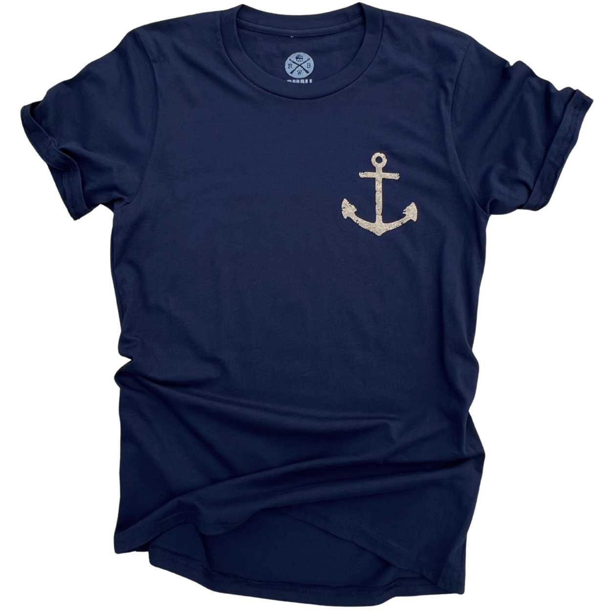 Women's Strength Through Storms T-Shirt / Made in USA / Front (Navy)