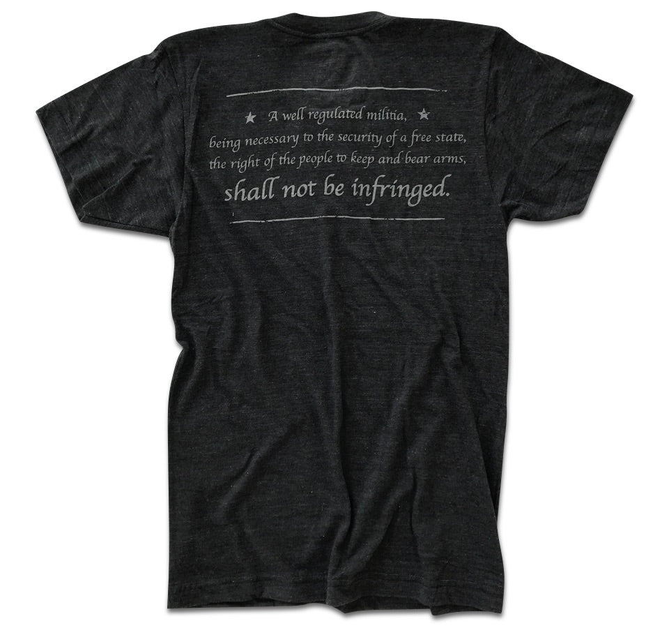 Men's Patriotic T-Shirt  RWB Logo - Shall not be Infringed  Back