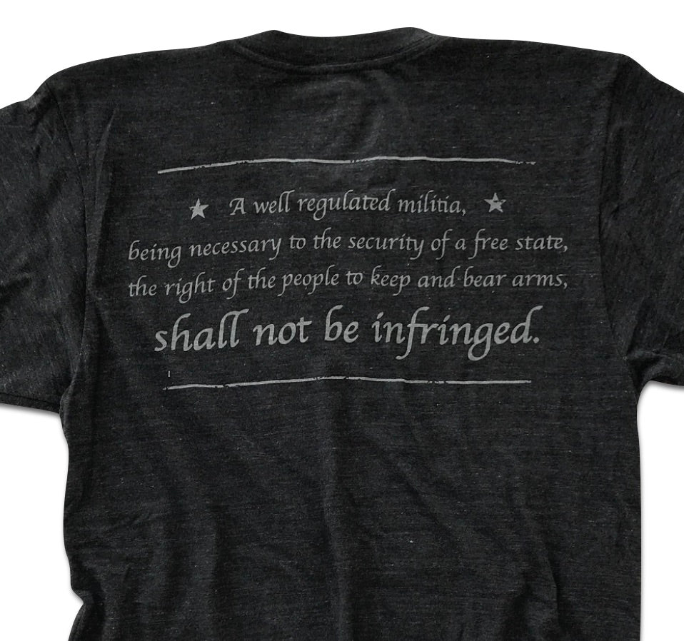 Men's Patriotic T-Shirt  RWB Logo - Shall not be Infringed  Back