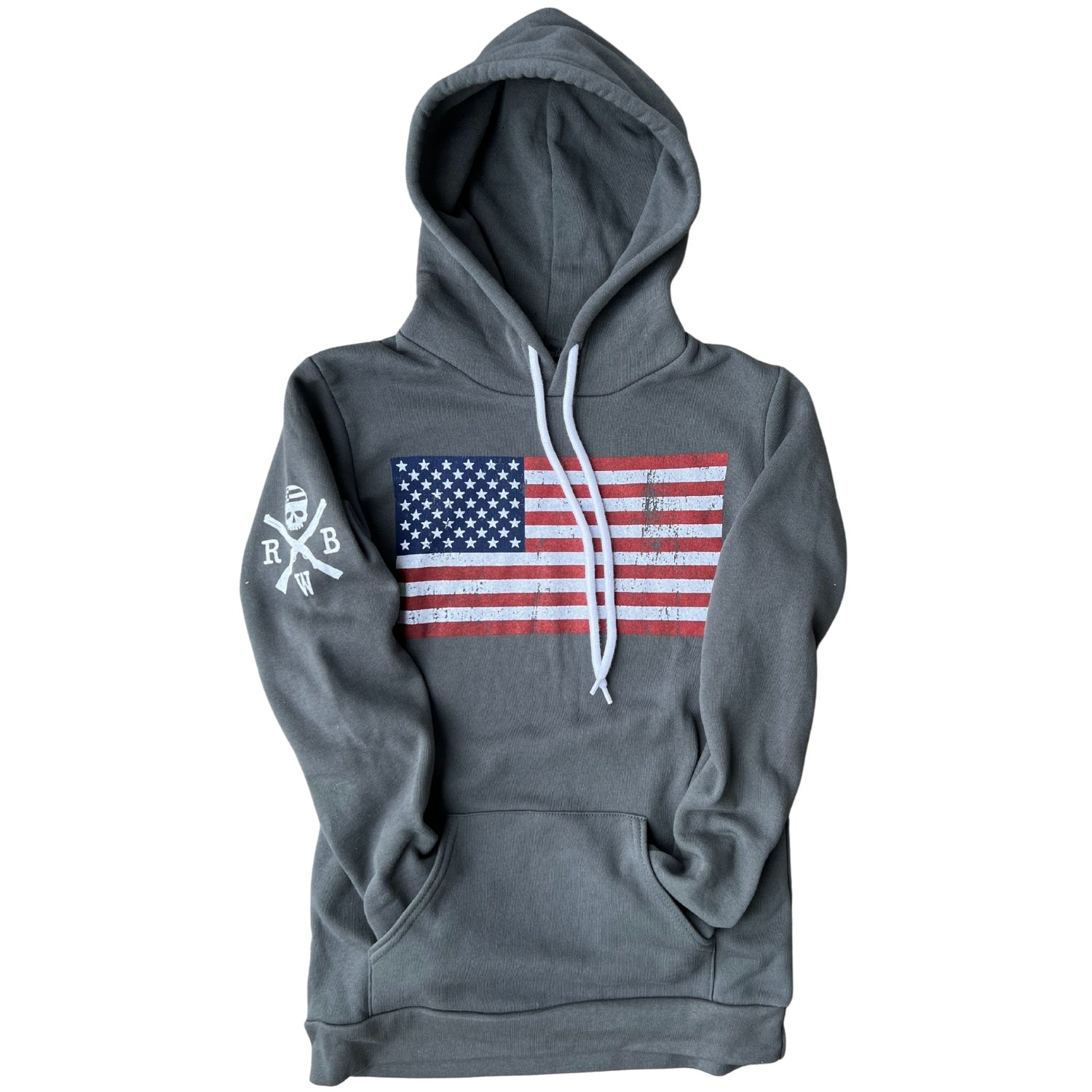 Men's Red White & Blue American Flag Hoodie
