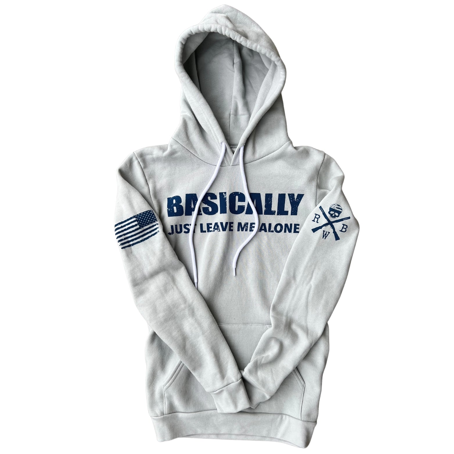 Women's Patriotic Leave Me Alone Hooded Sweatshirt |Made in USA
